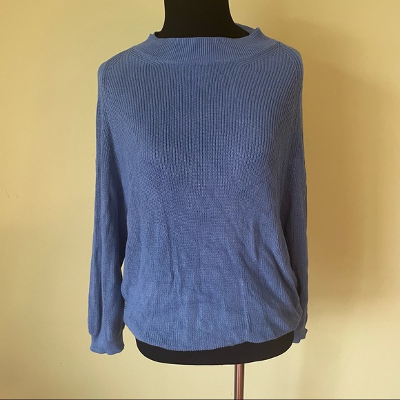 PREMISE BLUE KNIT SWEATER SIZE LARGE - Picture 1 of 6